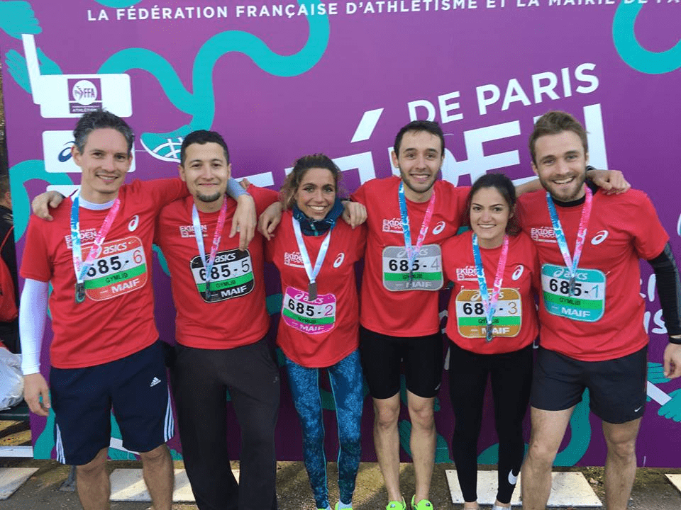 L'équipe Gymlib au semi-marathon de Paris